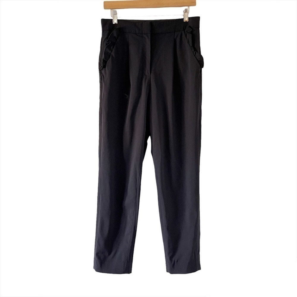 Rebecca Taylor Spring Suiting Ruffle Pants - Picture 6 of 16